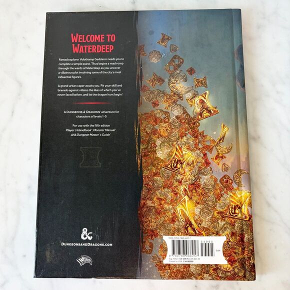 D & D Waterdeep Dragon Heist Dungeons & Dragons Hardcover Book 2018 - Picture 2 of 9